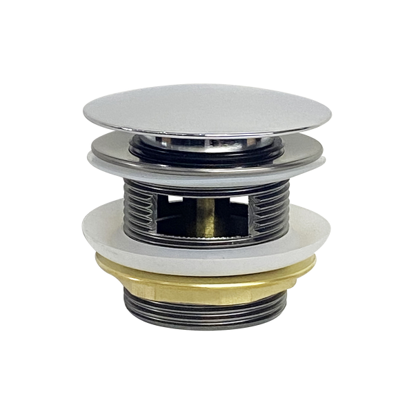 Uni 40mm Mushroom Pop Up Bath Waste Brushed Gun Metal