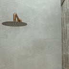 Natural Travertine Brown Embossed Honed Mosaic - lifestyle view