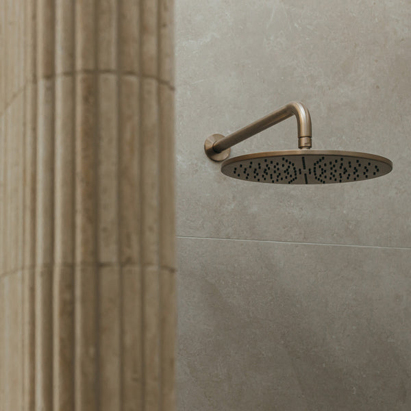Natural Travertine Embossed Honed Mosaic - lifestyle view