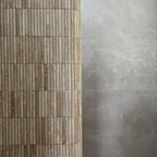 Natural Travertine Embossed Honed Mosaic - lifestyle view