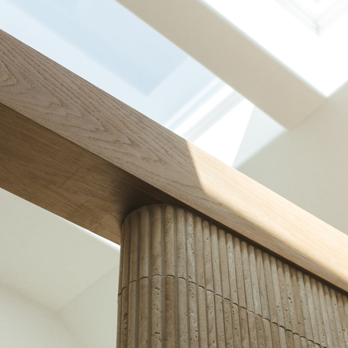 Natural Travertine Embossed Honed Mosaic - lifestyle view