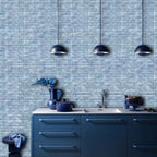 Natural Carrara White Embossed Honed Mosaic - lifestyle view