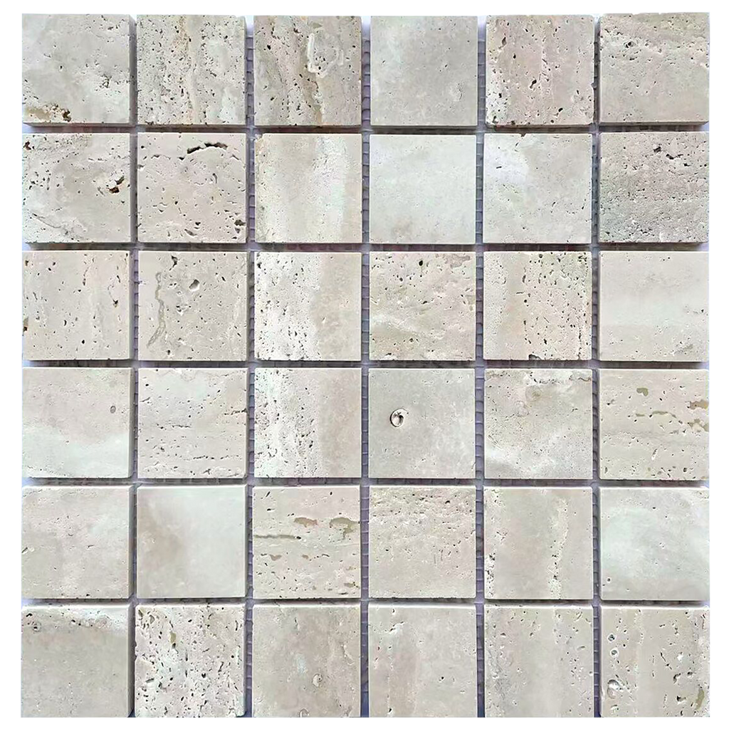 Natural Travertine Honed Mosaic