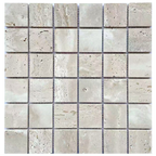 Natural Travertine Honed Mosaic