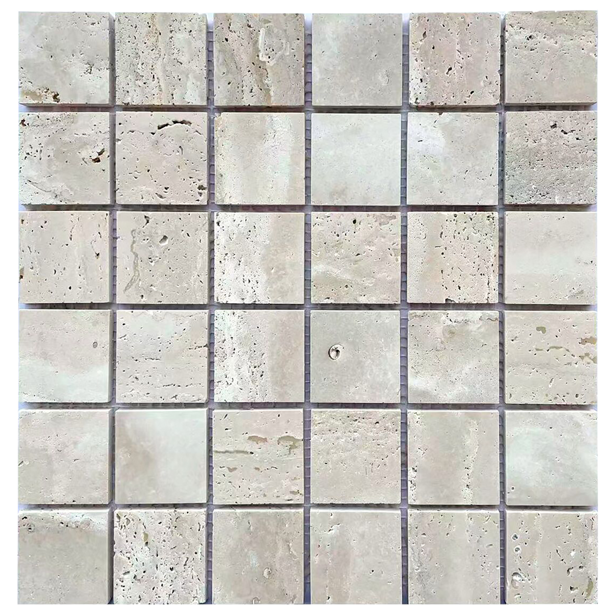 Natural Travertine Honed Mosaic