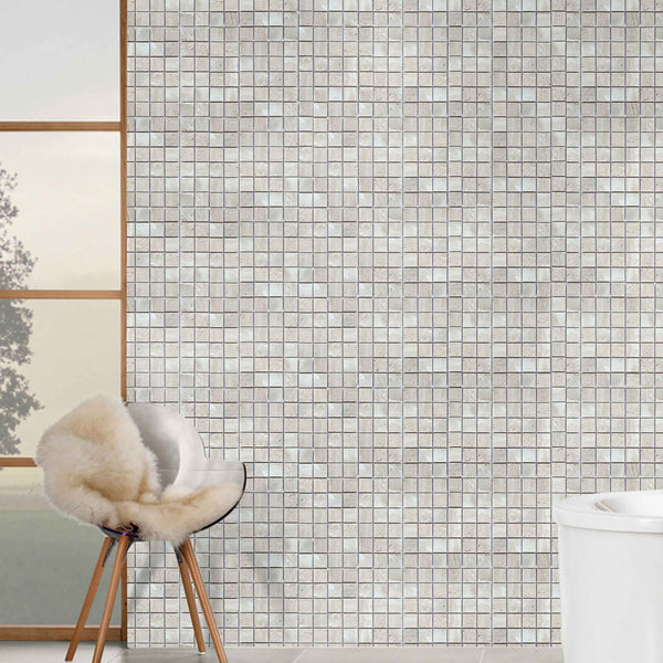 Natural Travertine Honed Mosaic - lifestyle view
