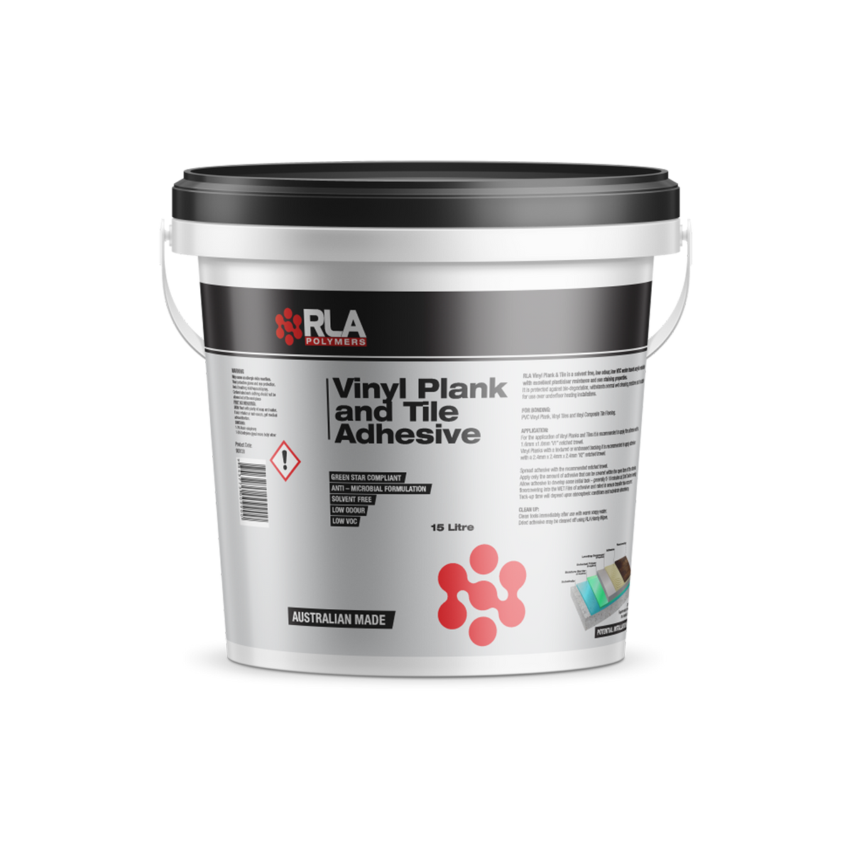 Hard Set Vinyl Plank Adhesive 15L
