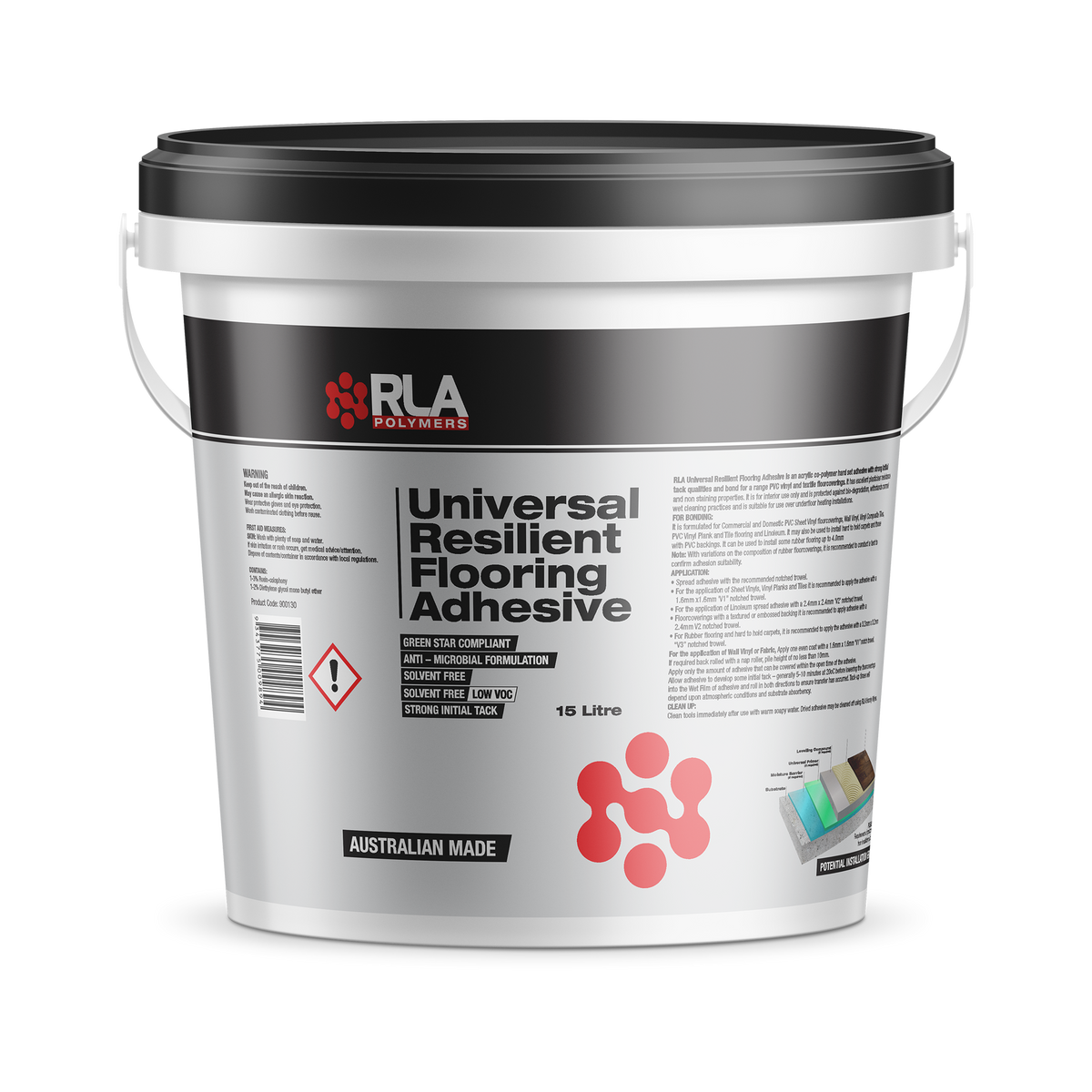 Universal Resilient Flooring Adhesive 15L