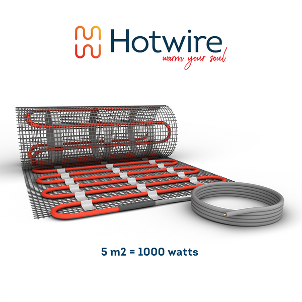 InScreed Mat 5m2 1000W incl Thermostat
