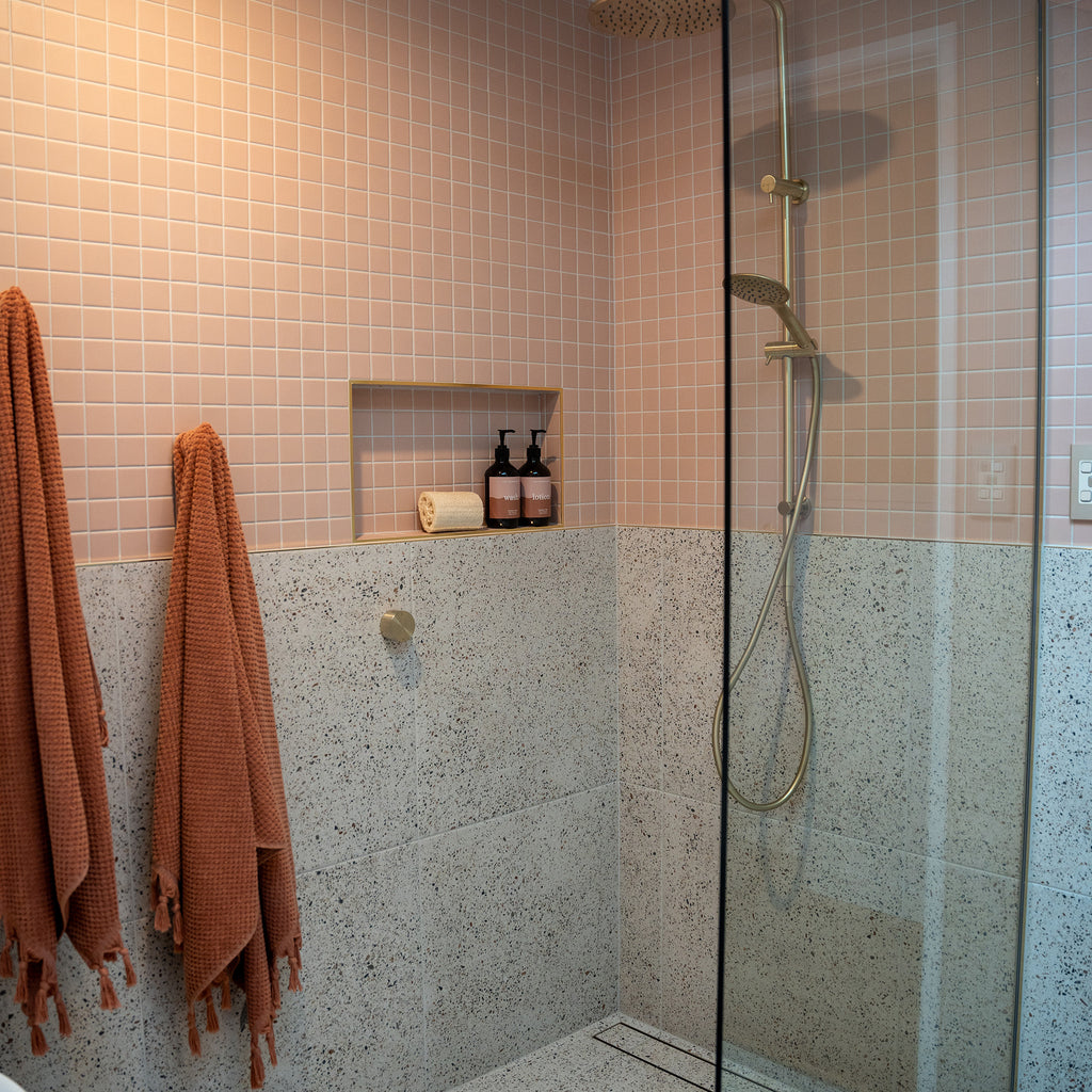 Blush Textured Mosaic - lifestyle view
