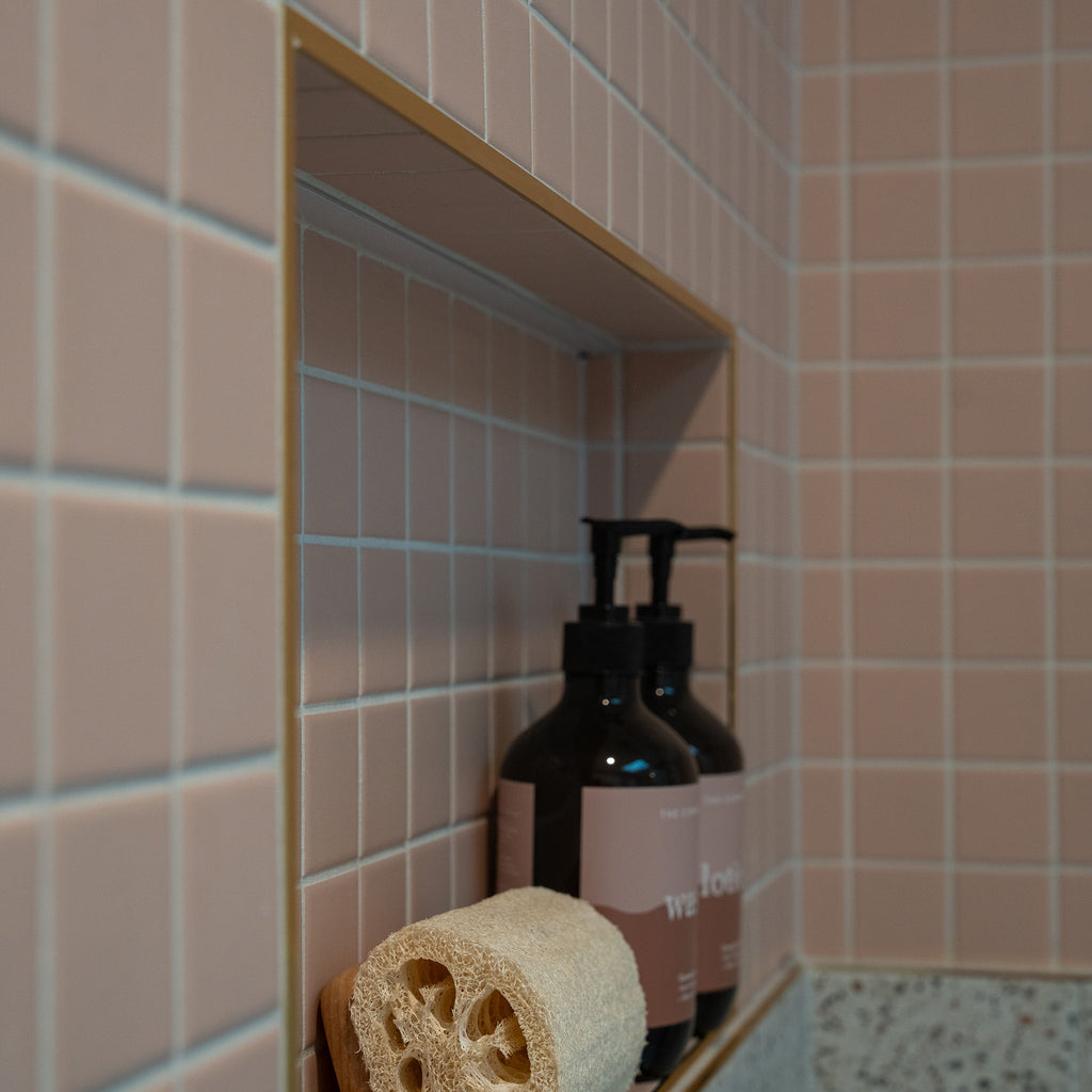 Blush Textured Mosaic - lifestyle view
