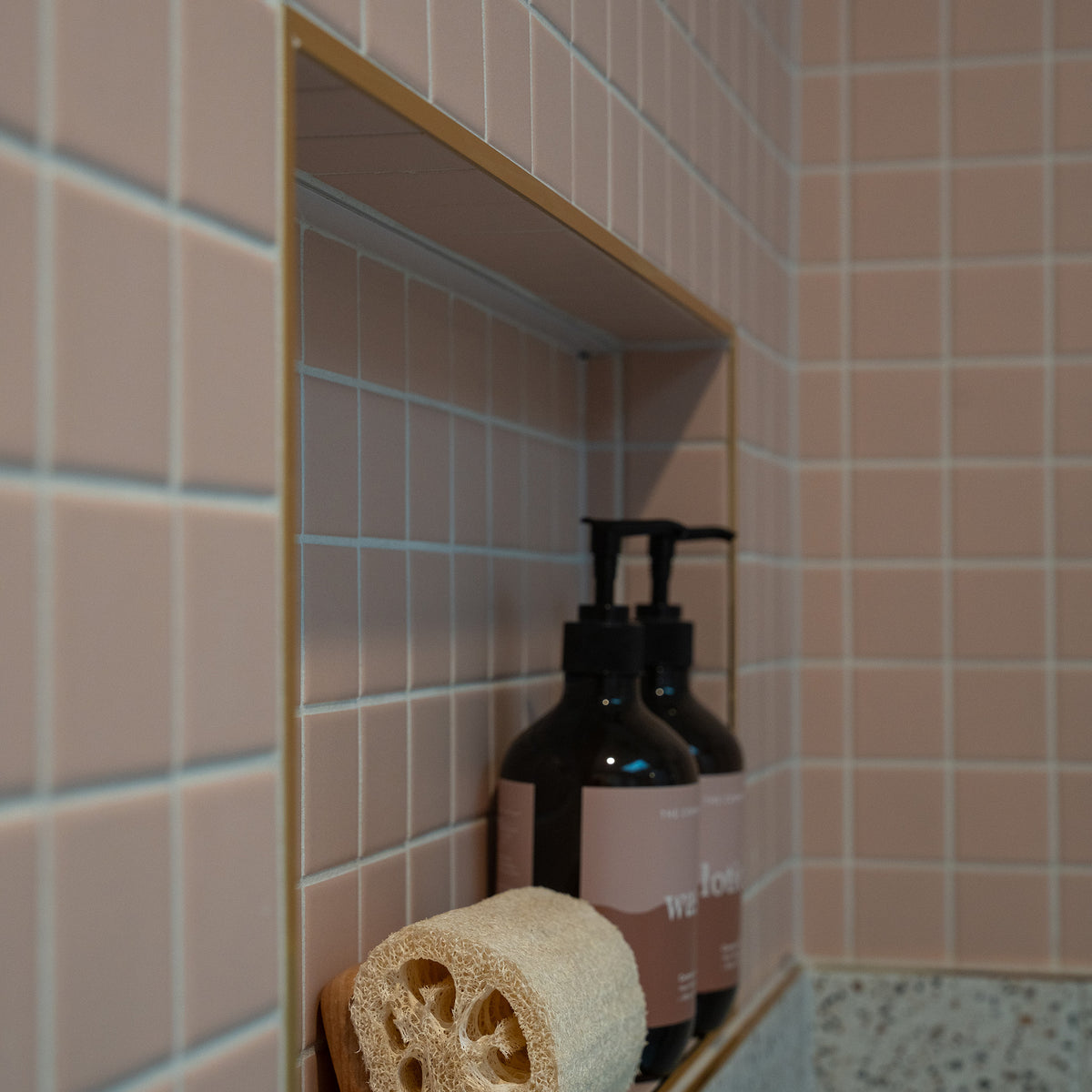 Blush Textured Mosaic - lifestyle view