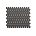 Regency Black Hexagon Textured Mosaic