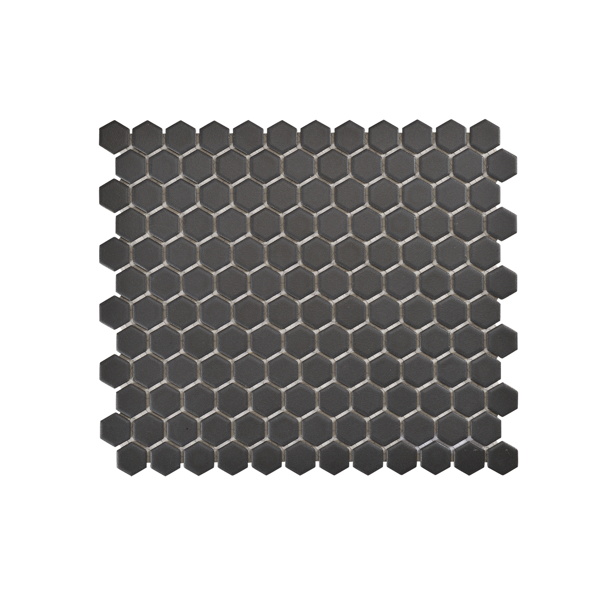 Regency Black Hexagon Textured Mosaic