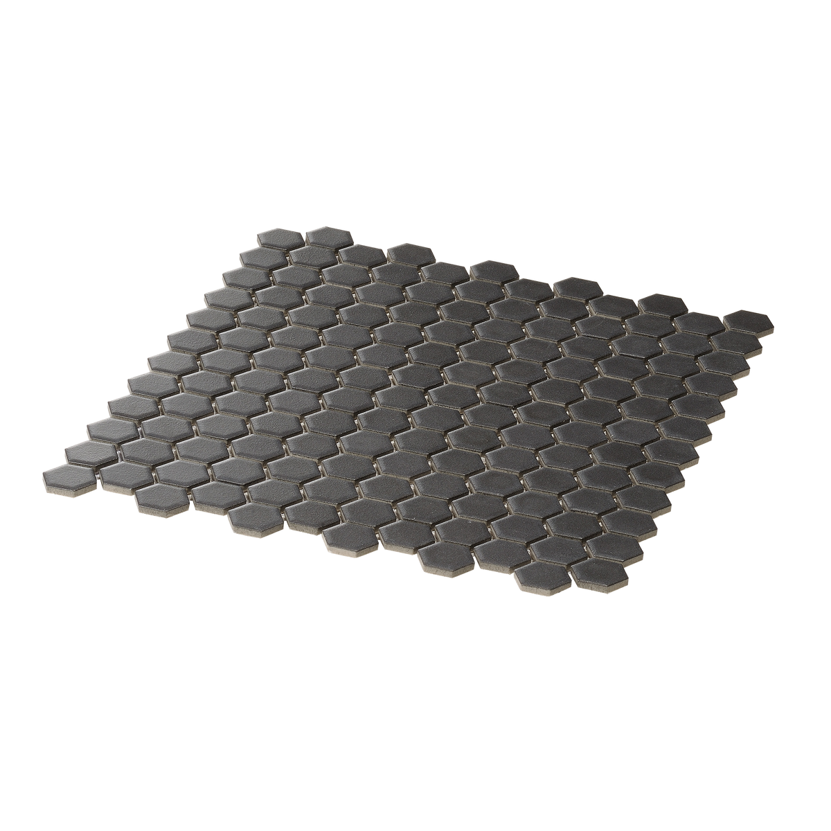 Black Hexagon Textured Mosaic