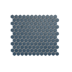 Regency Blue Hexagon Textured Mosaic