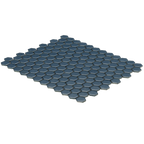 Blue Hexagon Textured Mosaic