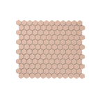 Regency Blush Hexagon Textured Mosaic