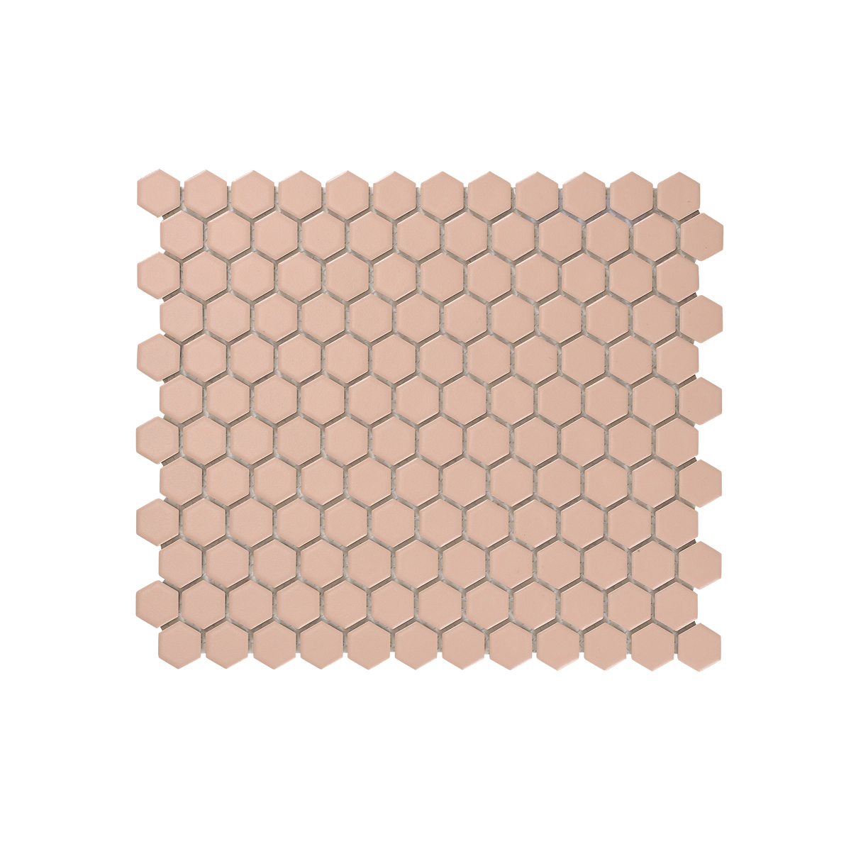 Regency Blush Hexagon Textured Mosaic