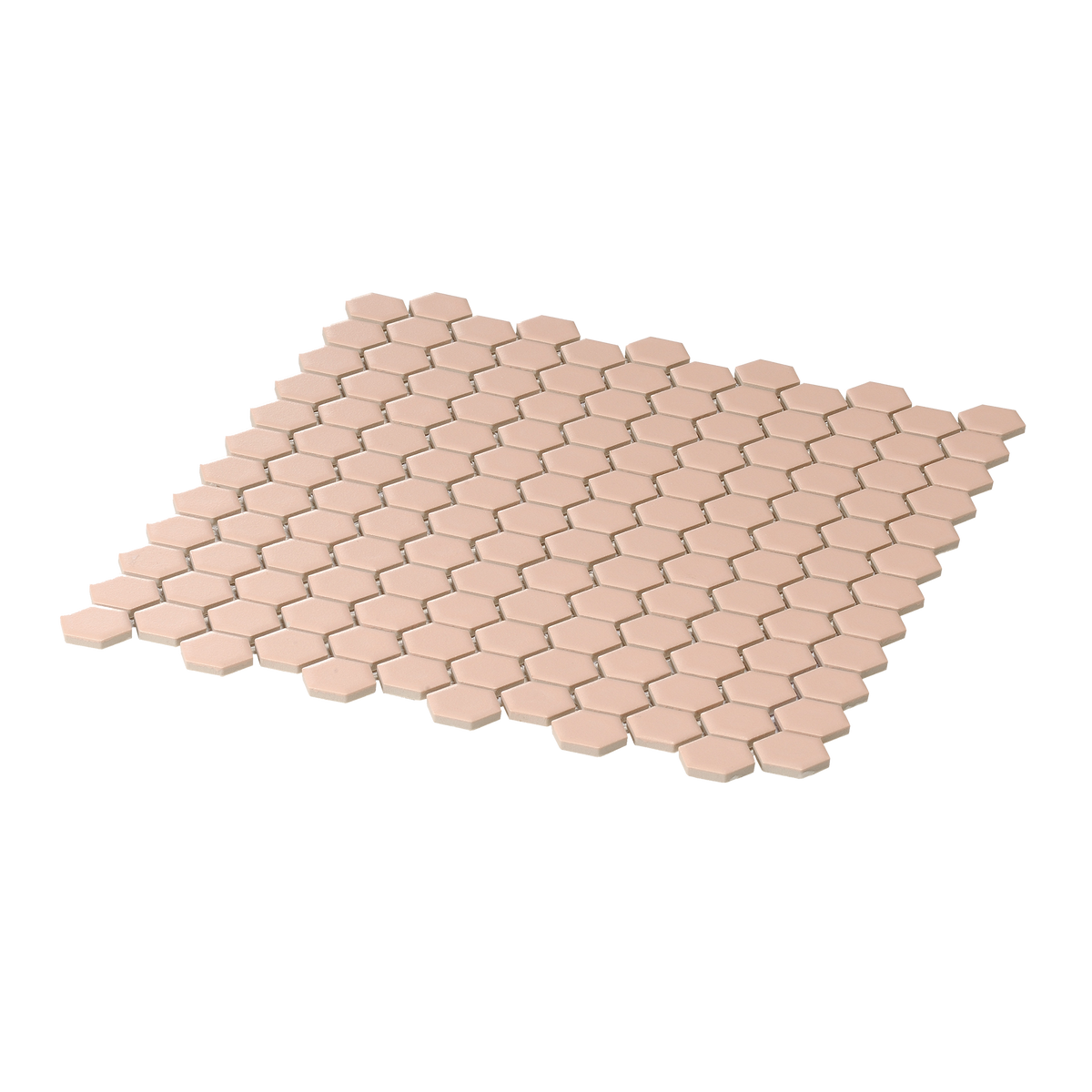 Blush Hexagon Textured Mosaic