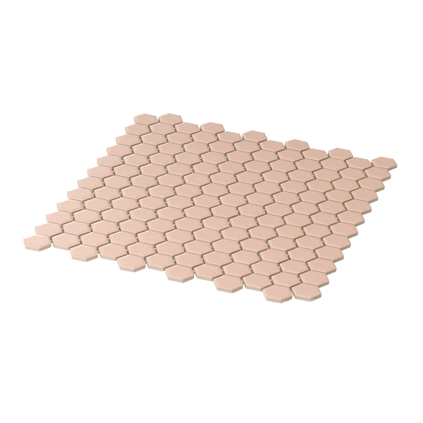 Blush Hexagon Textured Mosaic