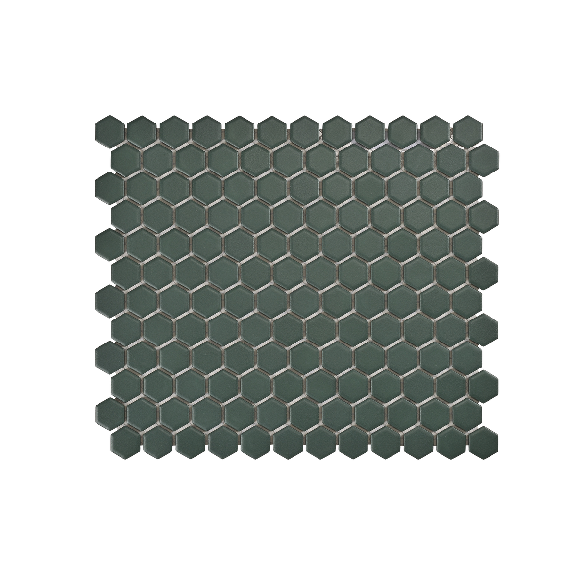 Regency Green Hexagon Textured Mosaic