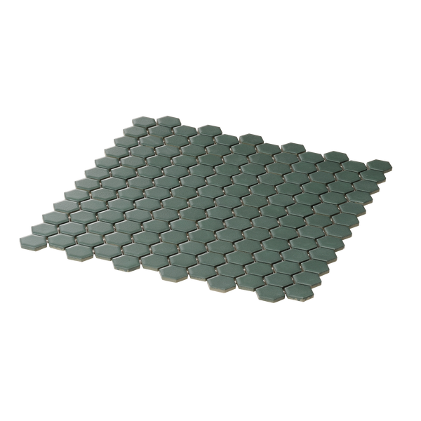 Green Hexagon Textured Mosaic