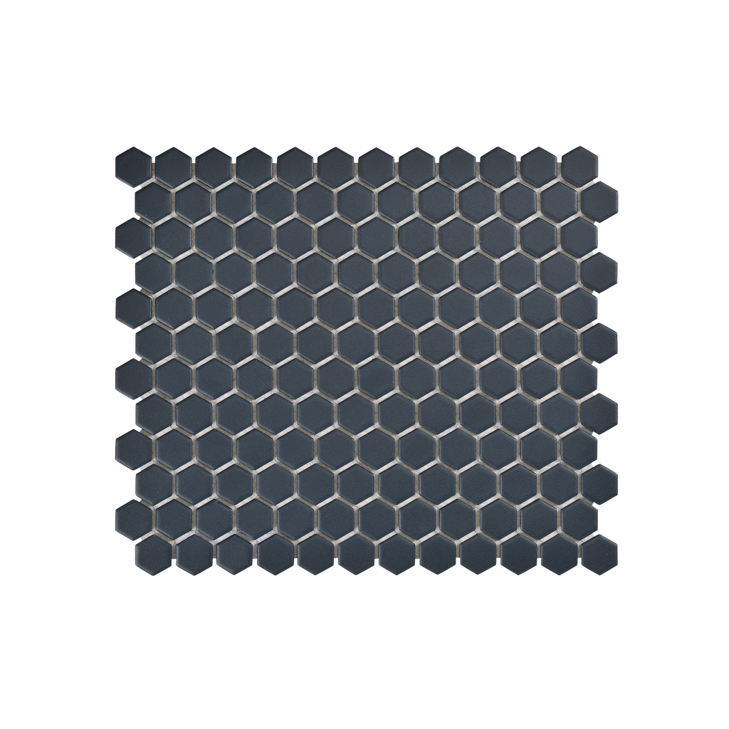 Regency Navy Hexagon Textured Mosaic