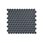 Regency Navy Hexagon Textured Mosaic
