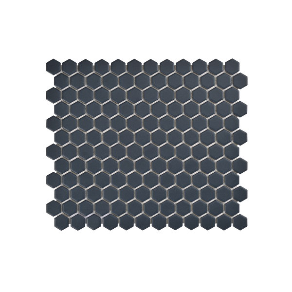 Regency Navy Hexagon Textured Mosaic