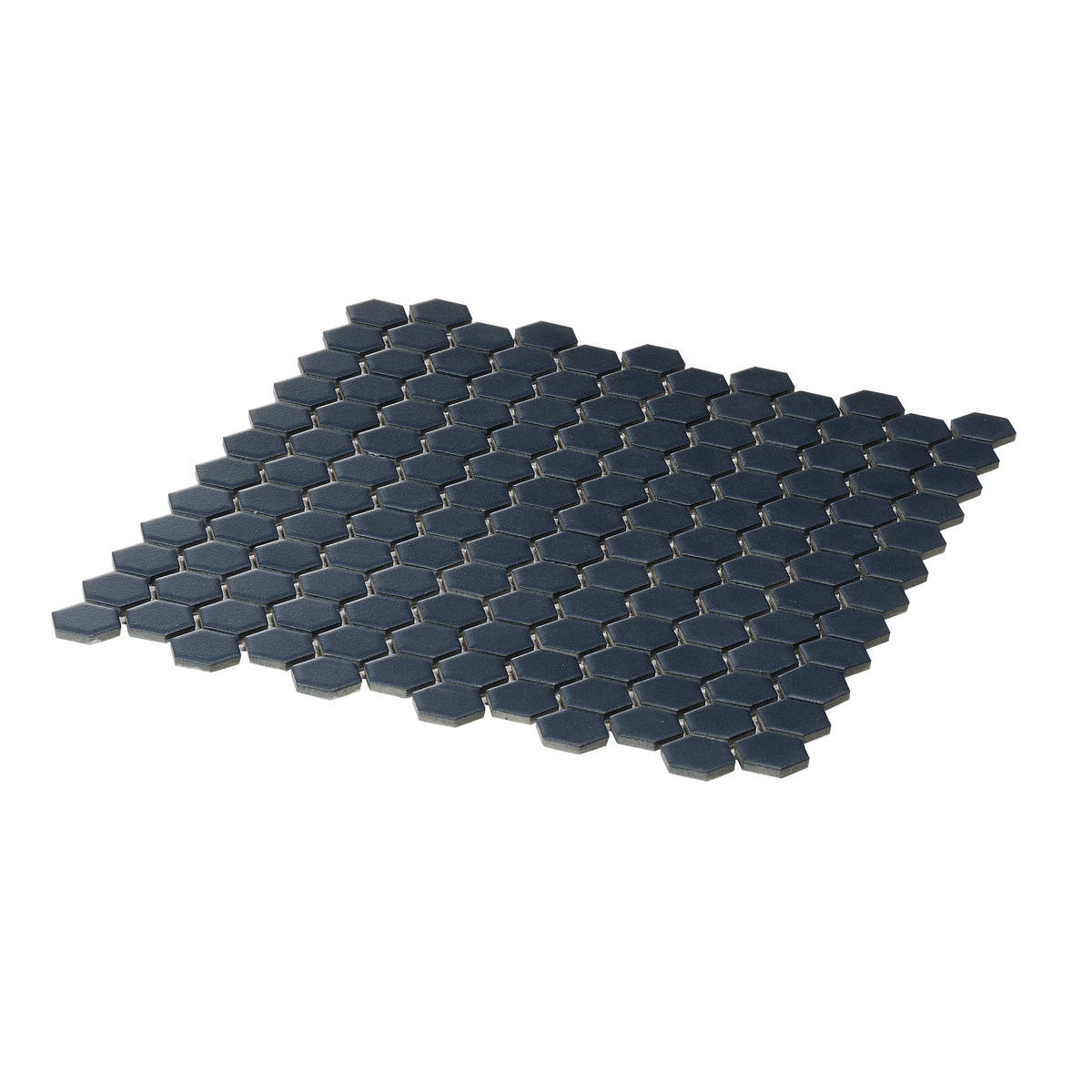 Navy Hexagon Textured Mosaic