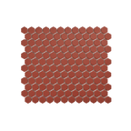 Regency Red Hexagon Textured Mosaic