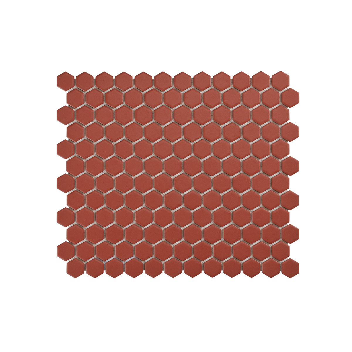 Regency Red Hexagon Textured Mosaic