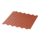 Red Hexagon Textured Mosaic