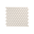 Regency White Hexagon Textured Mosaic