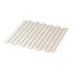 White Hexagon Textured Mosaic