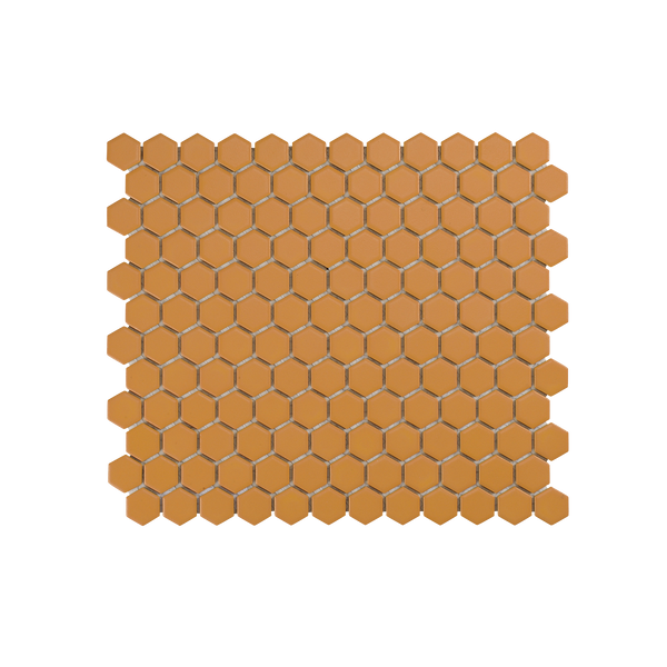 Regency Yellow Hexagon Textured Mosaic