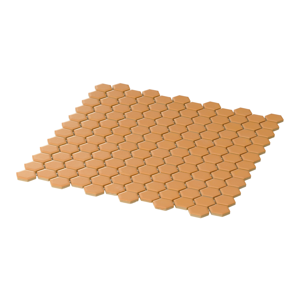 Yellow Hexagon Textured Mosaic