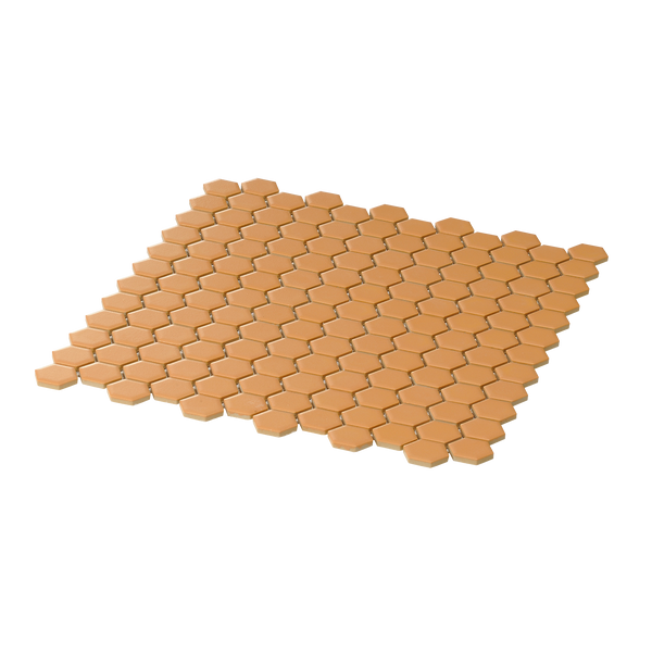Yellow Hexagon Textured Mosaic