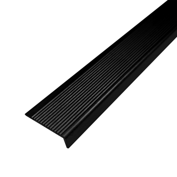 L End Cover Matt Black 9.3 x 3300mm