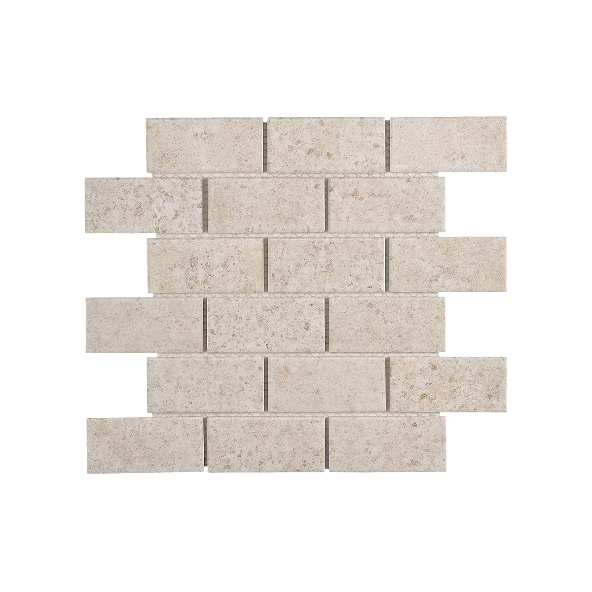 Fiorenza Light Grey Brickbond Matt Mosaic