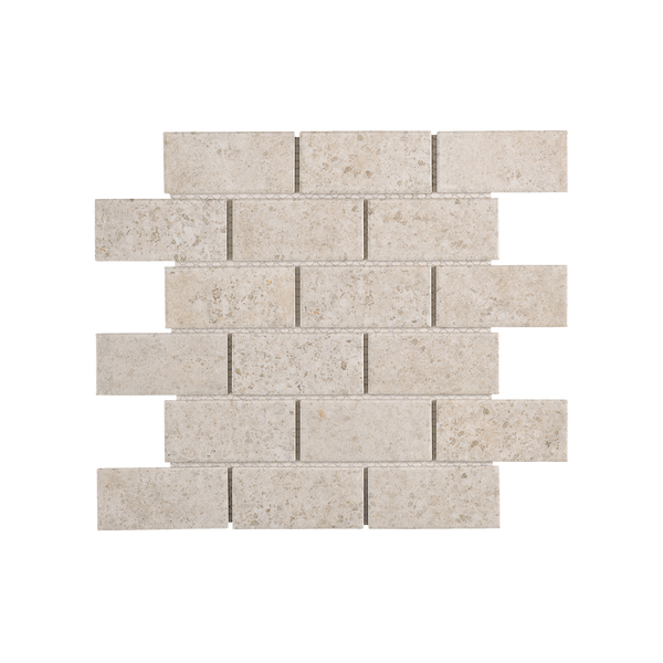 Fiorenza Light Grey Brickbond Matt Mosaic
