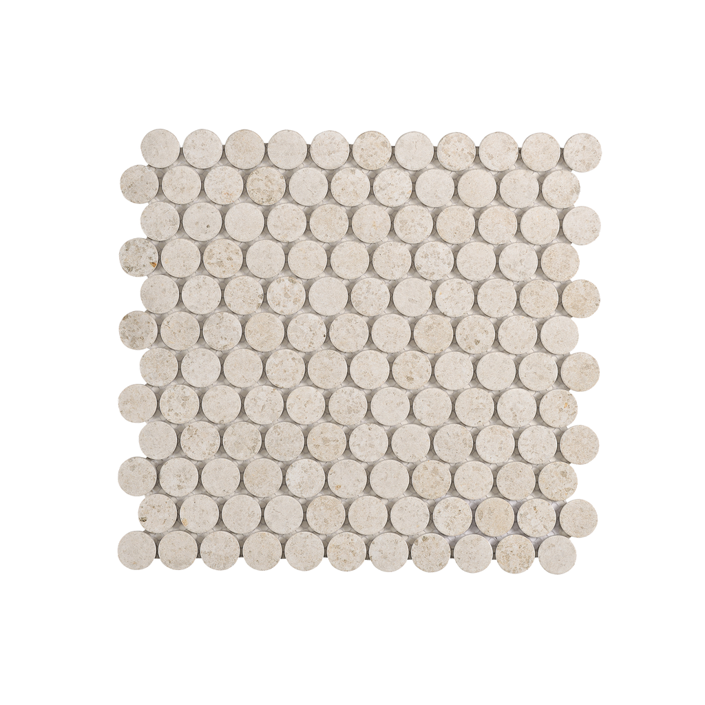 Fiorenza Light Grey Penny Matt Mosaic