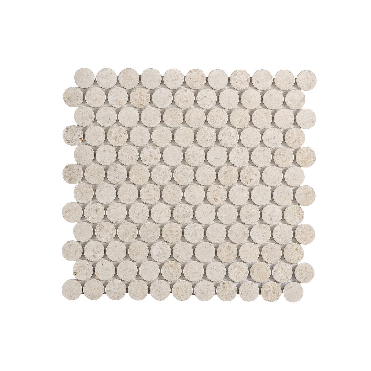 Fiorenza Light Grey Penny Matt Mosaic