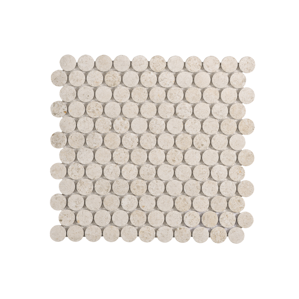 Fiorenza Light Grey Penny Matt Mosaic