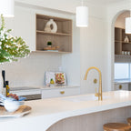 Light Grey Penny Matt Mosaic - lifestyle view