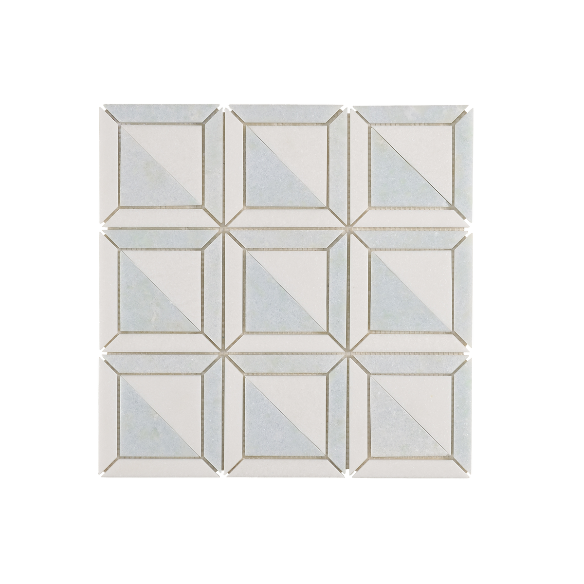 Blue Carrara Natural Product Honed Mosaic