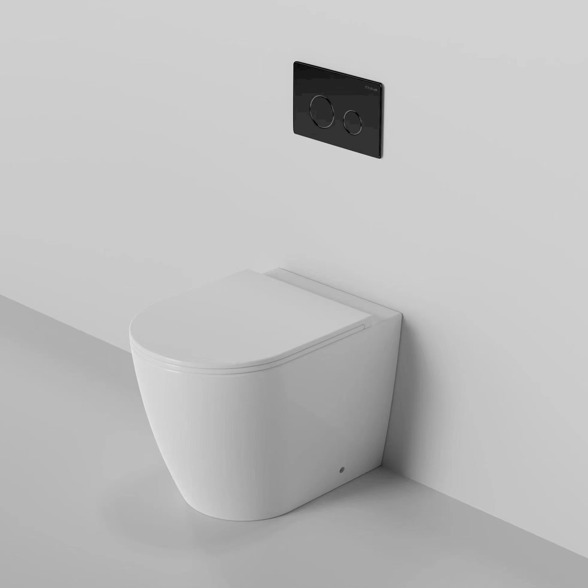 Rimless In-wall Toilet Suite Universal S&P Trap with ABS Plastic Button