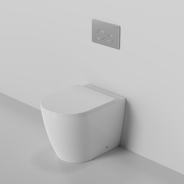 Rimless In-wall Toilet Suite Universal S&P Trap with Metal Button