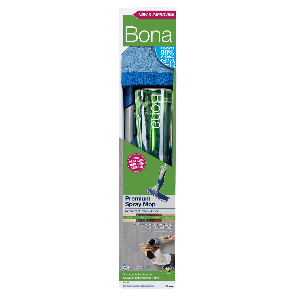 Tile Hybrid & Laminate Surface Spray Mop Kit